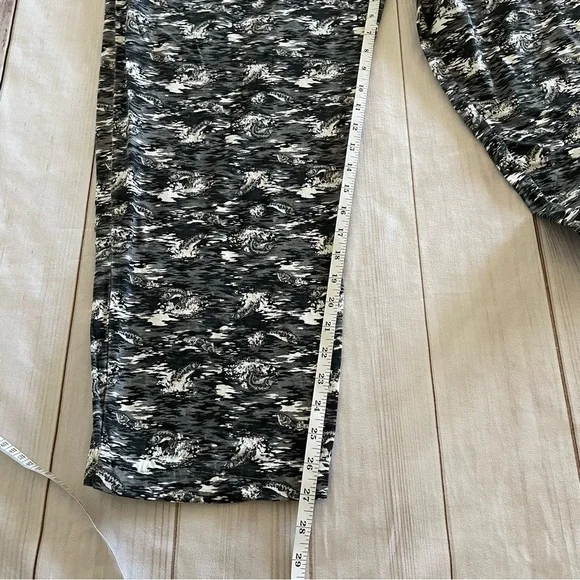 Columbia Fish Print Pajama Pants Men’s L Vintage Wide Leg Baggy Trout Loose Y2K - Picture 10 of 11